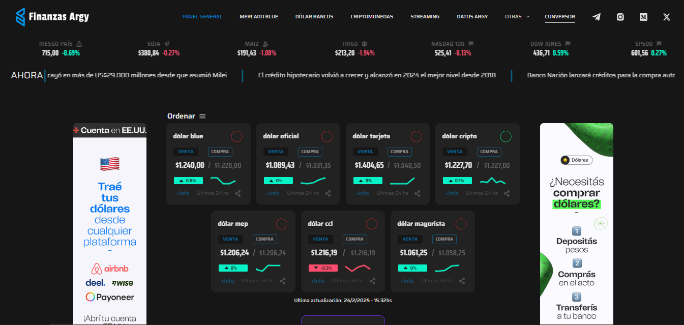 Imagen de la pagina finanzasargy